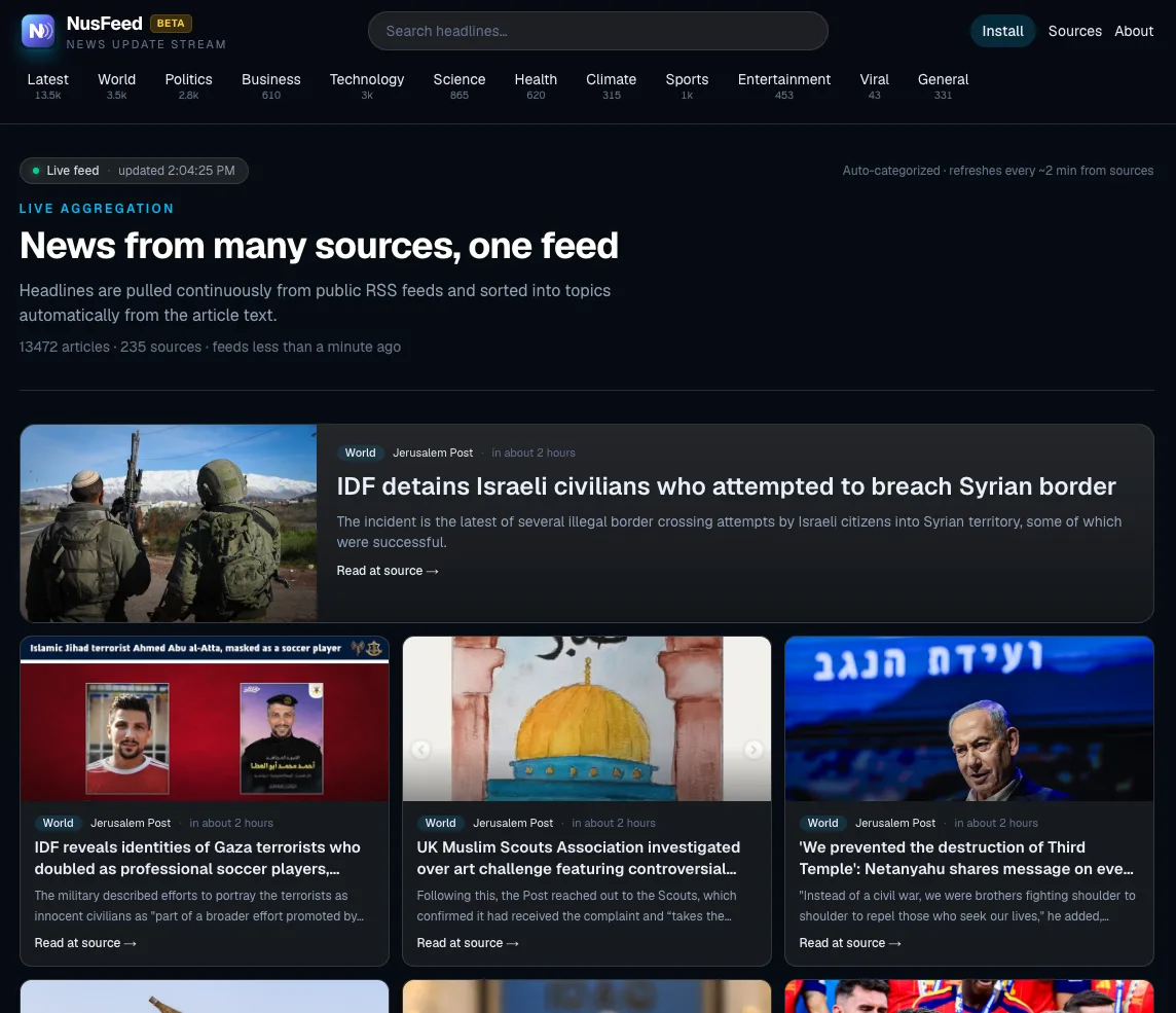 NusFeed App